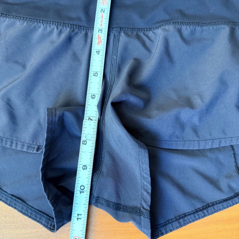 Lululemon Speed Up Mid Rise Lined Short 2.5 Black Running Shorts Size 6 - Picture 5 of 9